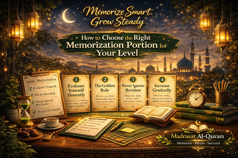 Memorize the Right Amount. Stay Consistent.